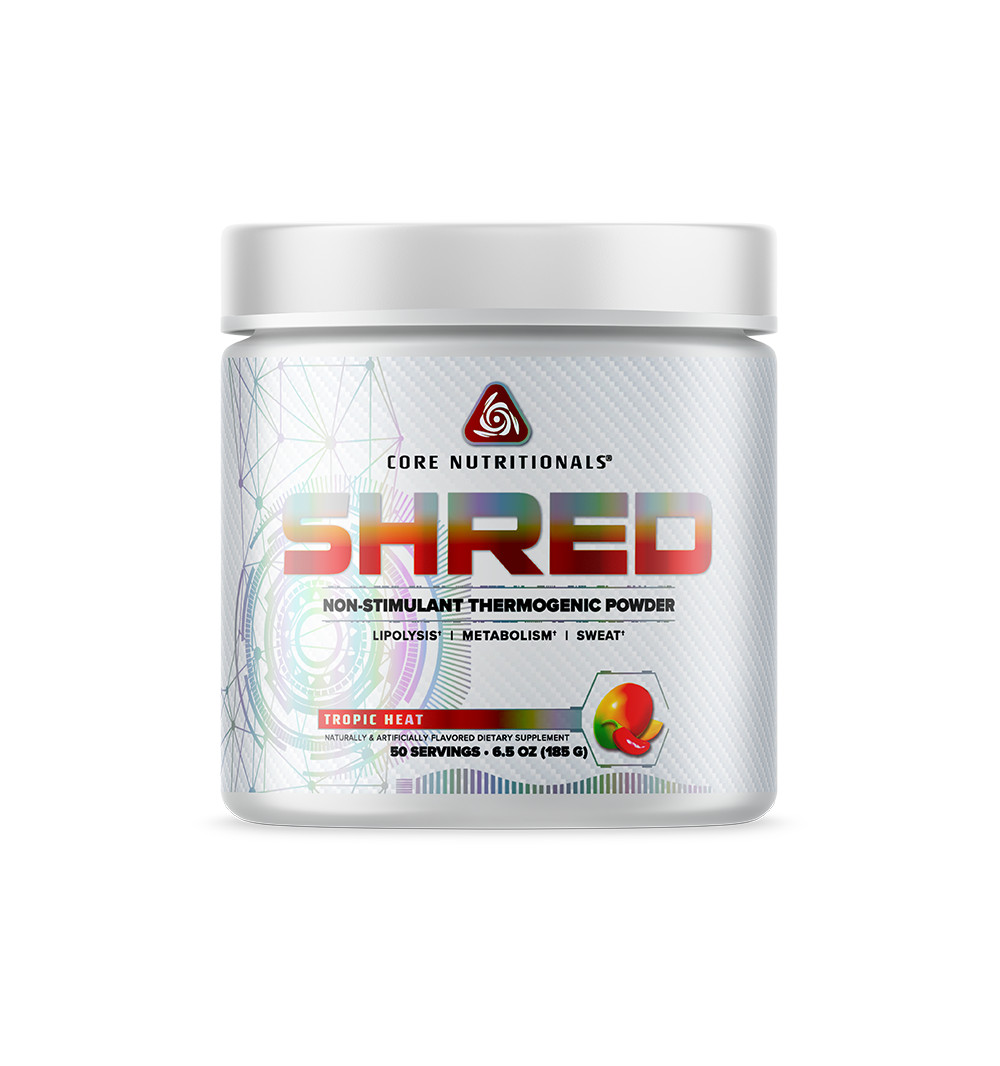 Core Nutritionals Shred Non-Stim Thermogenic Powder 50serv – Tropic Heat