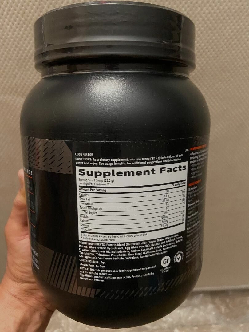 GNC AMP 7 Hours Sustained-Release Protein Blend GLAZED DONUTS 2.01 LB.