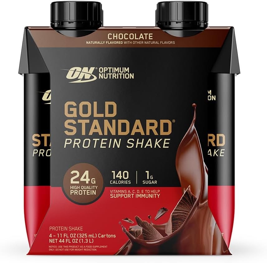 12-PK Gold Standard Protein Shake – 24g Protein 11 fl oz Chocolate Protein Shake