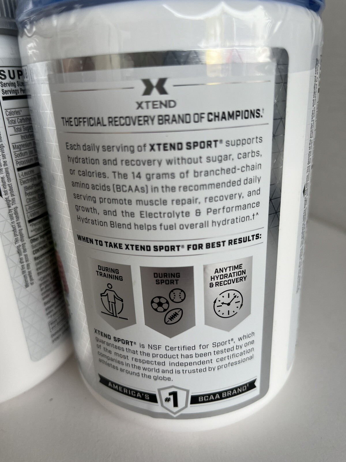 Xtend Sport 7G BCAA, Strawberry Kiwi Splash, 12.2 oz (345 g) New Sealed Exp 2026