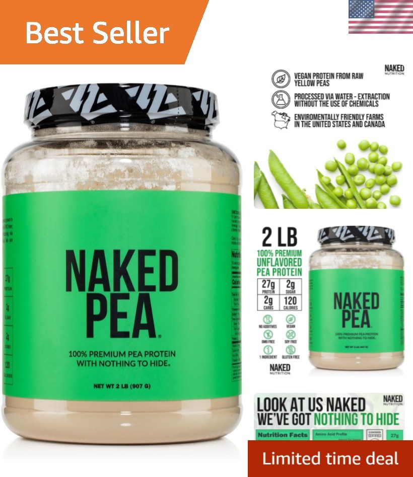 Dairy-Free Pea Protein Powder – 2LB of Clean Nutrition, Easy to Digest