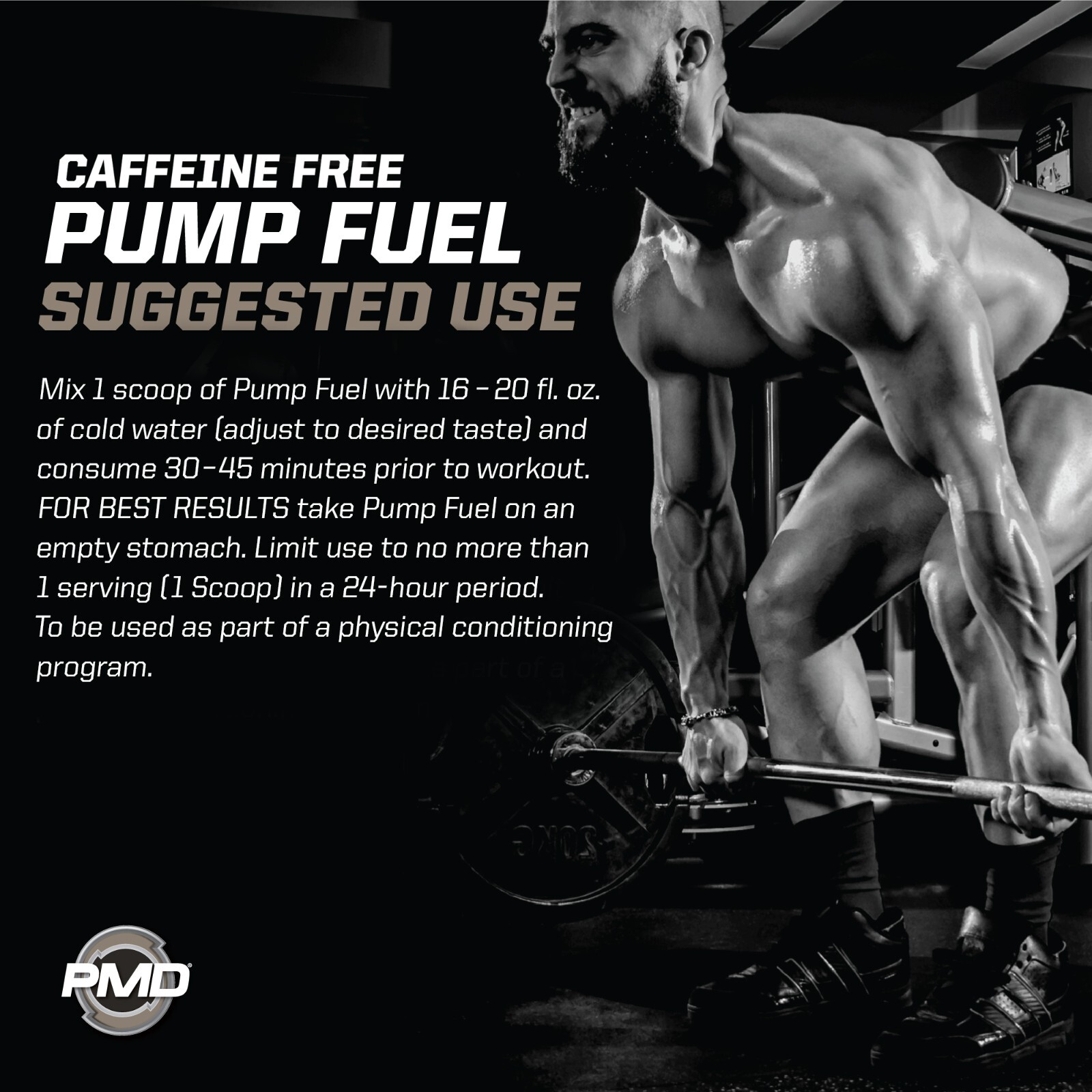 PMD SPORTS PUMP FUEL ULTRA CAFFEINE FREE – ROCKIN RAINBOW SHERBET (30 servings)