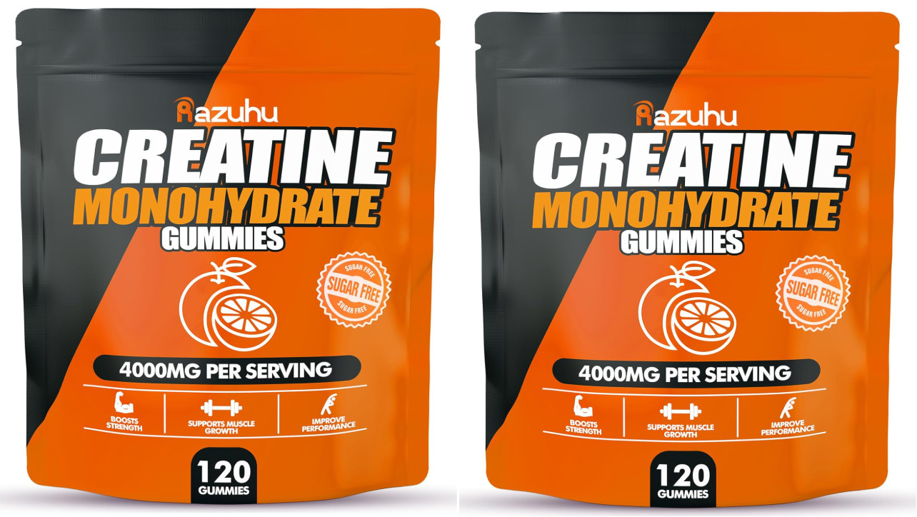 Creatine Monohydrate Gummies 4g of Creatine Monohydrate 120 orange 4000mg 08/26
