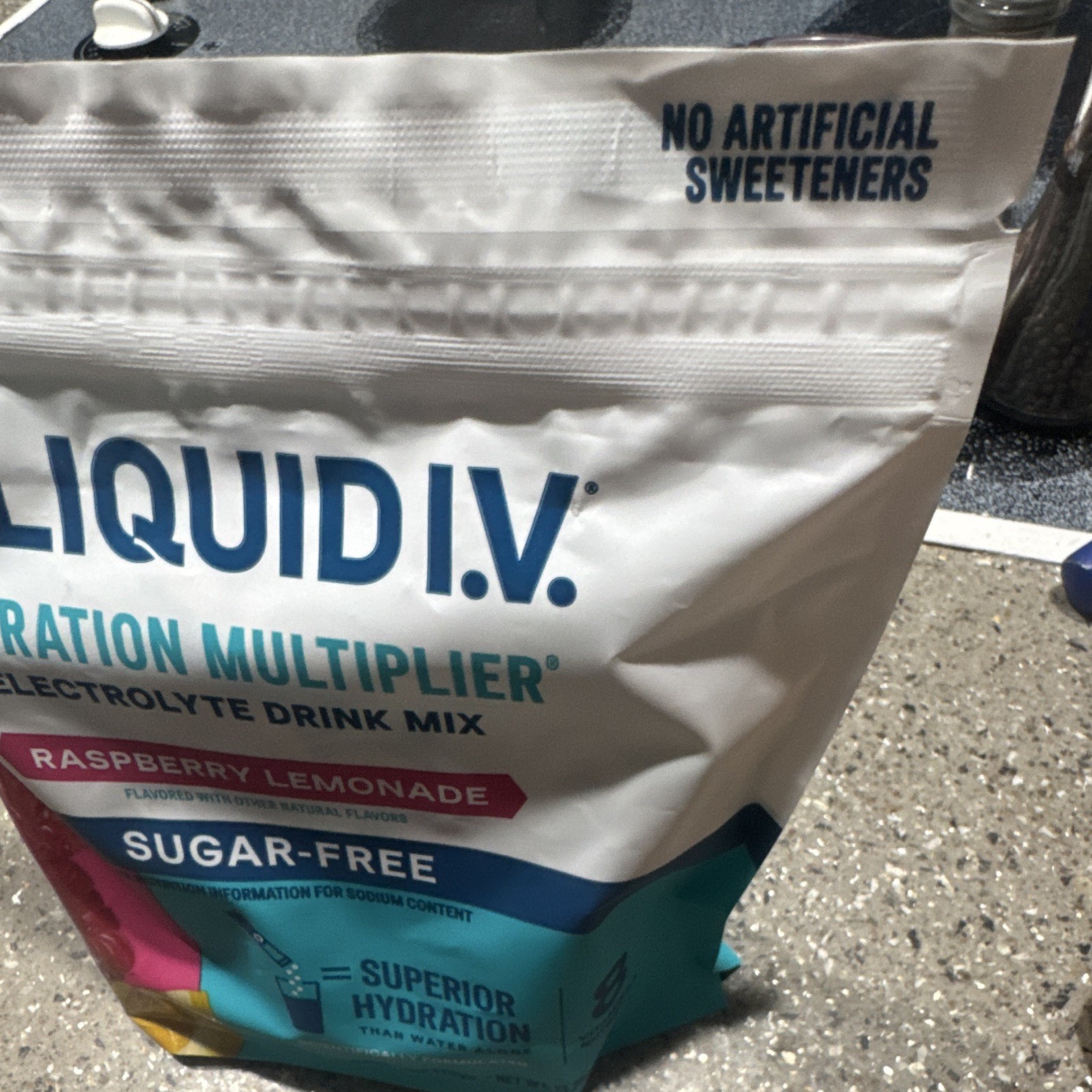 Liquid I.V. Hydration Multiplier Sugar-Free Raspberry Lemonade 30 Sticks Vegan