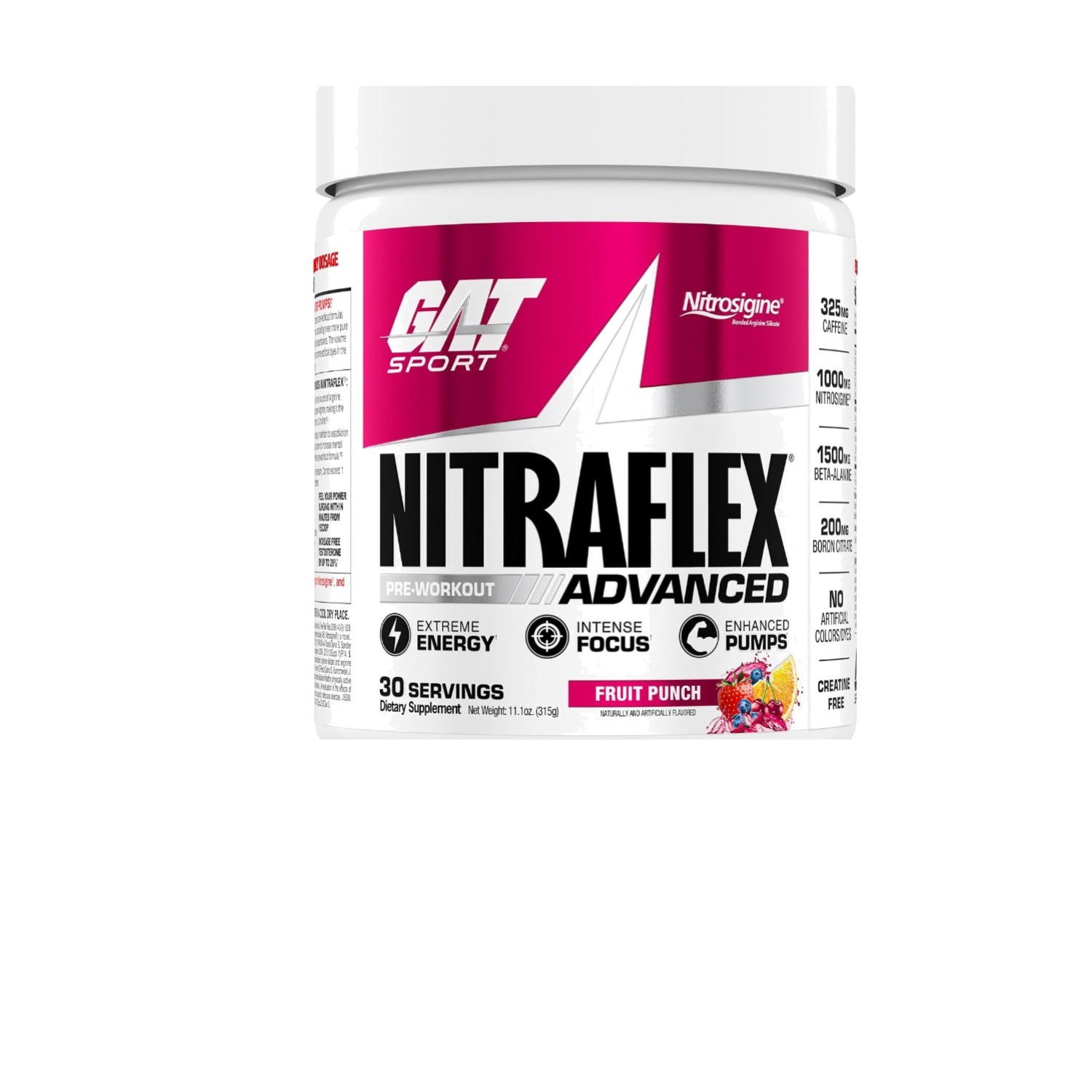 Nitraflex Pre-Workout Powder – 30 Servings, Boosts Energy & Focus, Fruit Punch