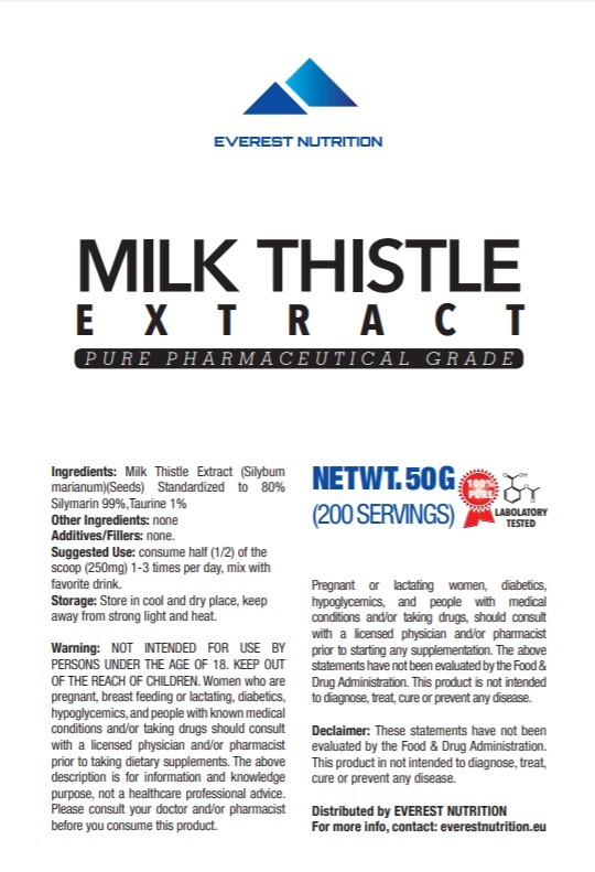 Milk Thistle Extract Silymarin 80% Powder Liver Aid