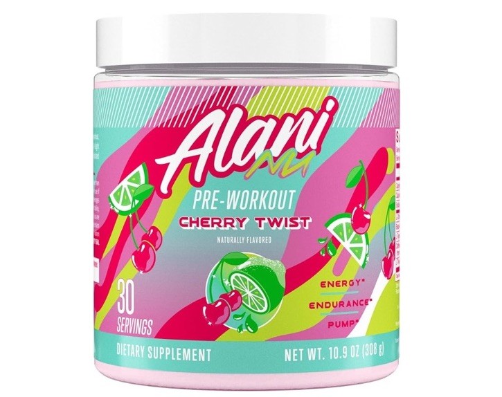 Alani Nu Pre Workout Powder, Cherry Twist, 30svgs – Exp. 1/28 – 2 Pack