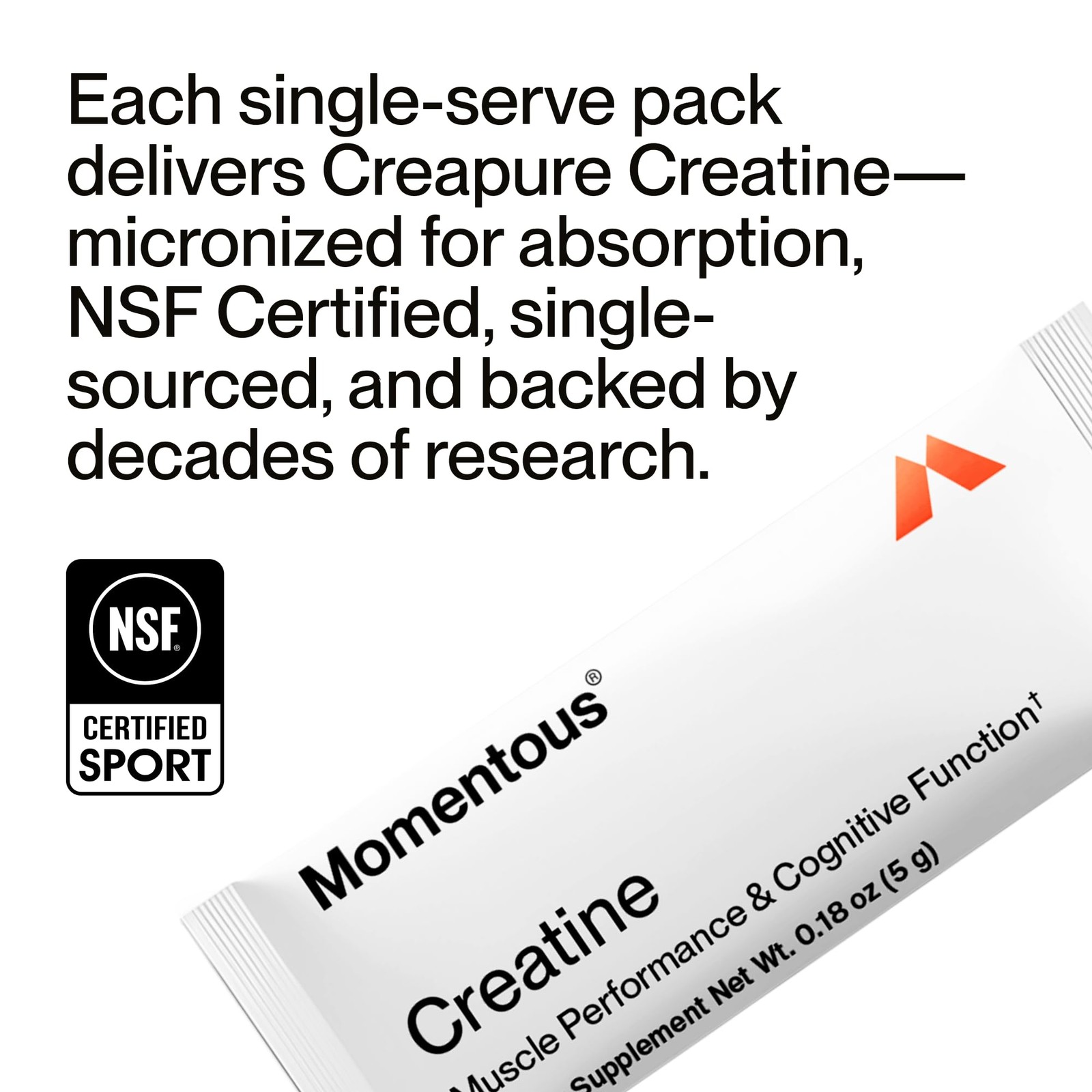 Momentous Creatine Monohydrate Powder – Creapure Creatine Powder – Supports S…