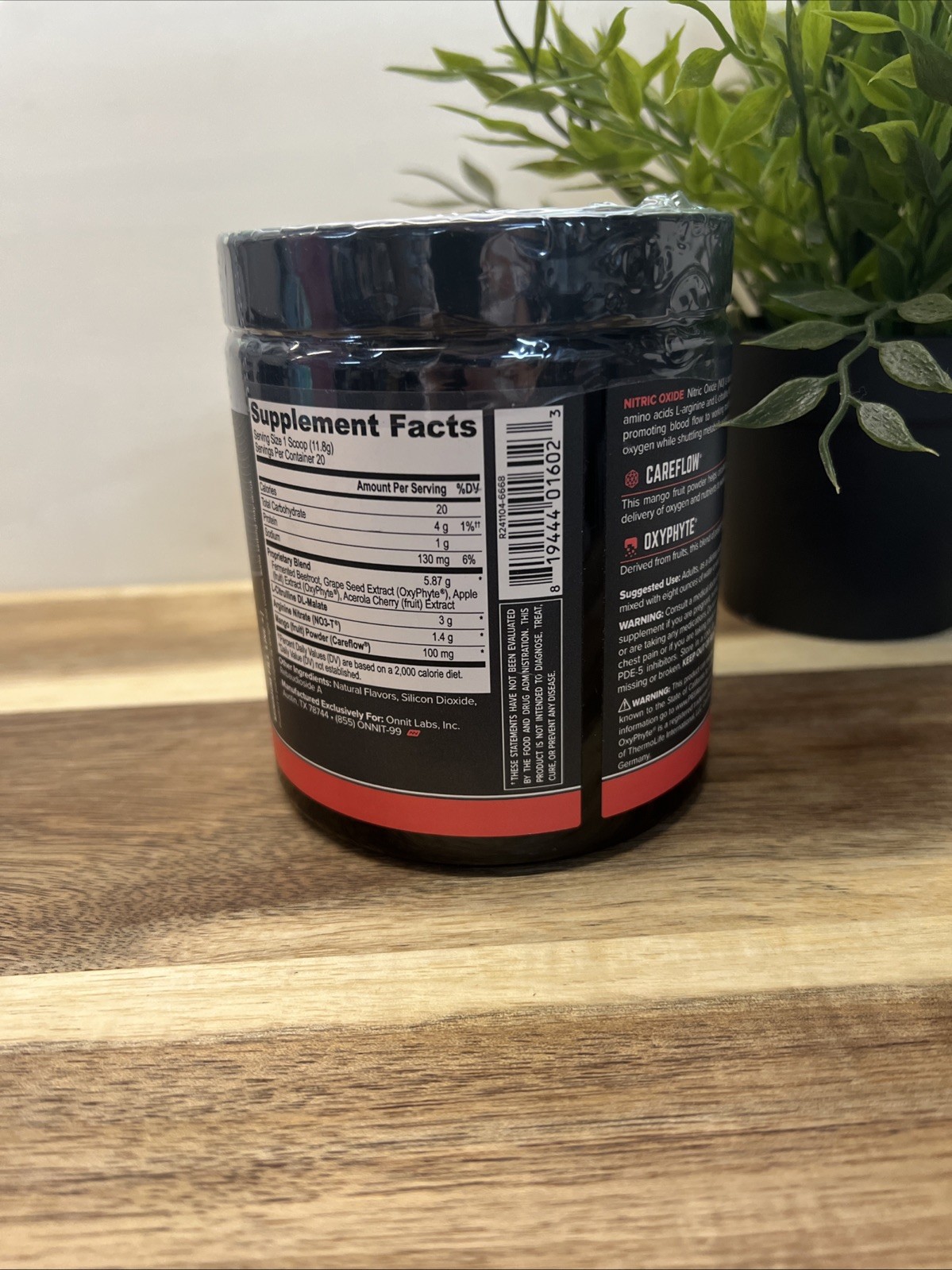 Onhit Total Nitric Oxide Pre-Workout Powder w Beet Root 20 Servings EXP 7/27