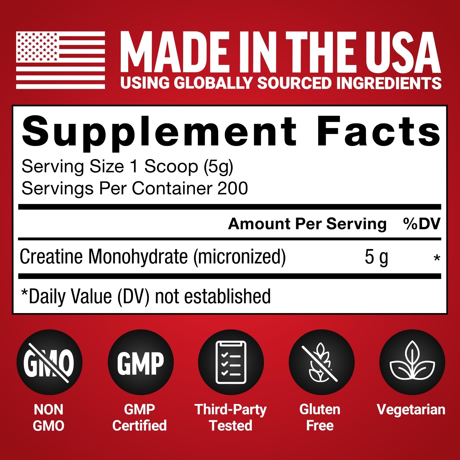 Micronized Creatine Monohydrate Powder 5g – Muscle Growth, Strength, Recovery, 2
