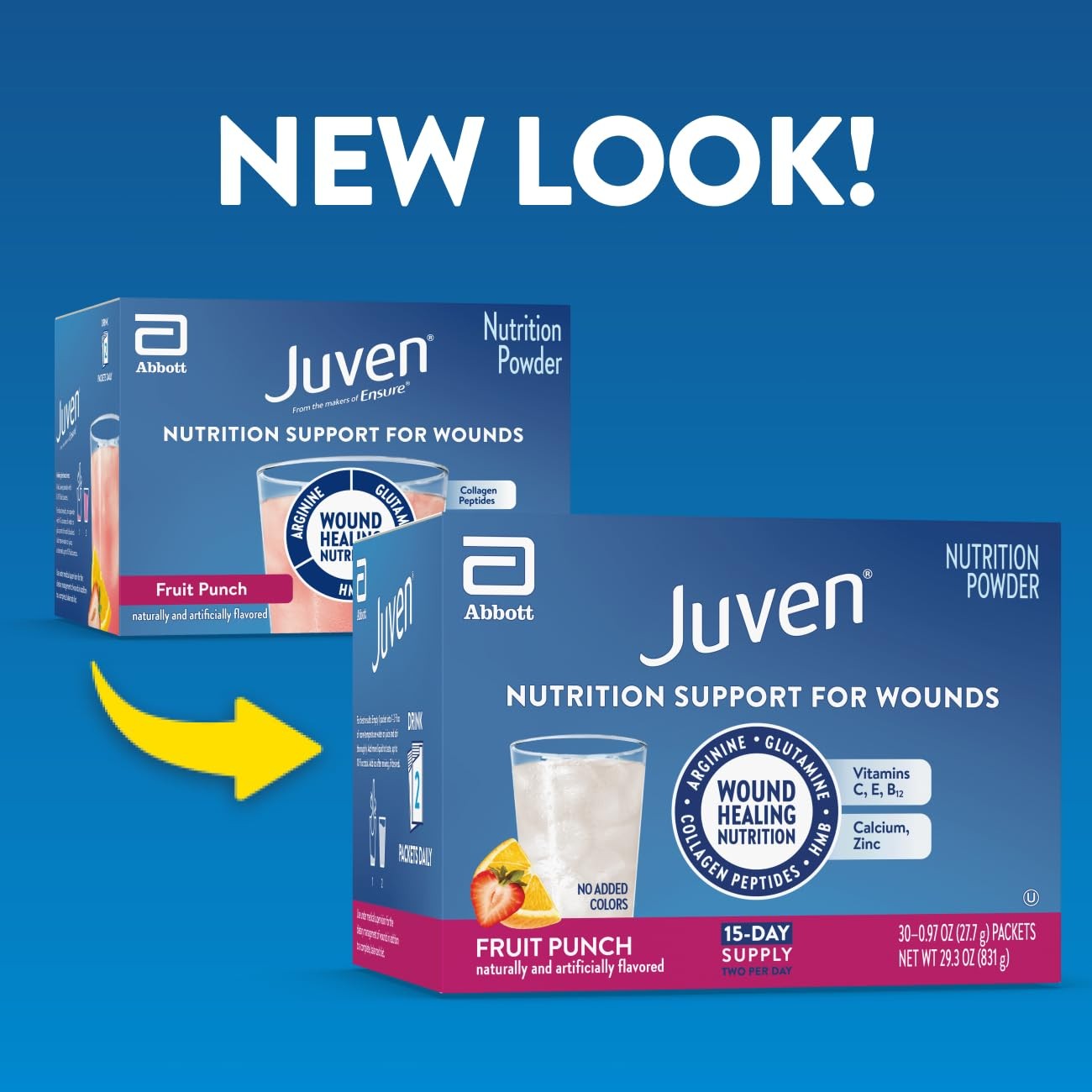 Juven Therapeutic Nutrition Drink Powder Including Collagen 30 Count