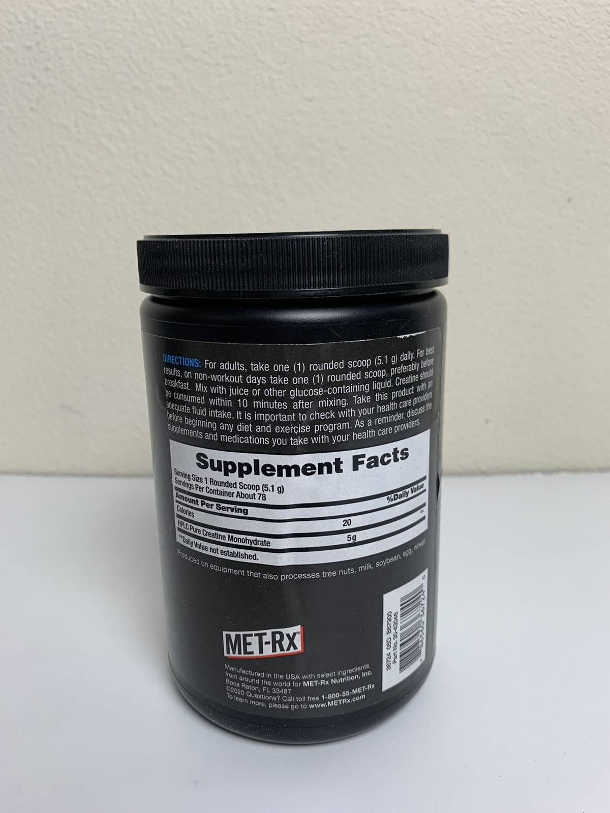 Met-Rx Creatine Monohydrate Powder, Unflavored – 400 Gram 14.1 Ounces Ex 06/2025