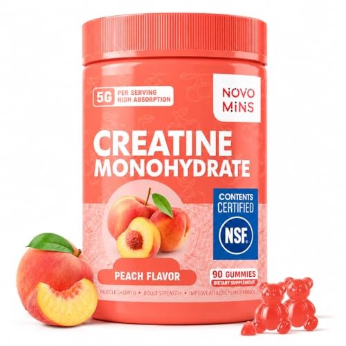 Creatine Monohydrate Gummies 5000mg 90 Count Blueberry