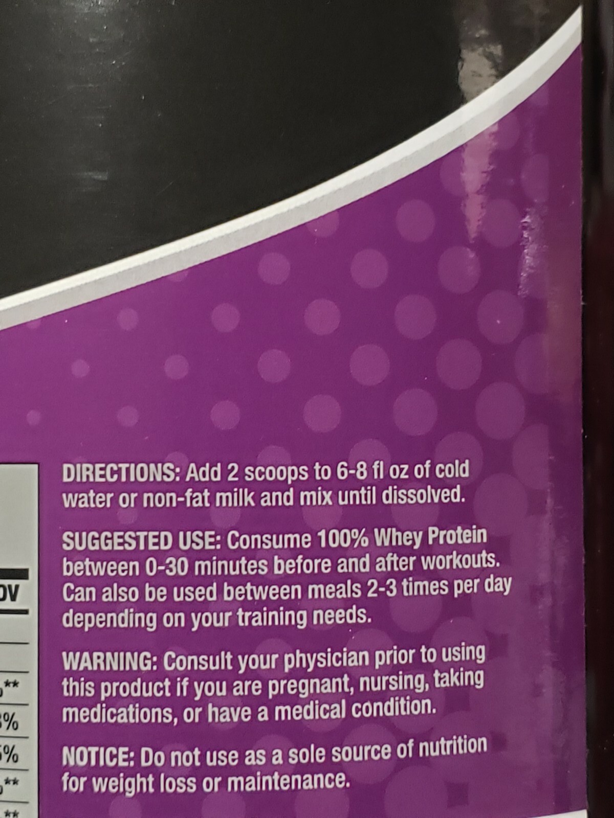 F3 NUTRITION – 100% Whey Protein – VANILLA – 2 lbs – Lean Muscle – Exp 5/2024