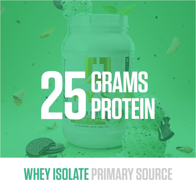 RYSE Loaded Protein Powder, Mint Chip Ice Cream, 27 Servings, 25g Protein