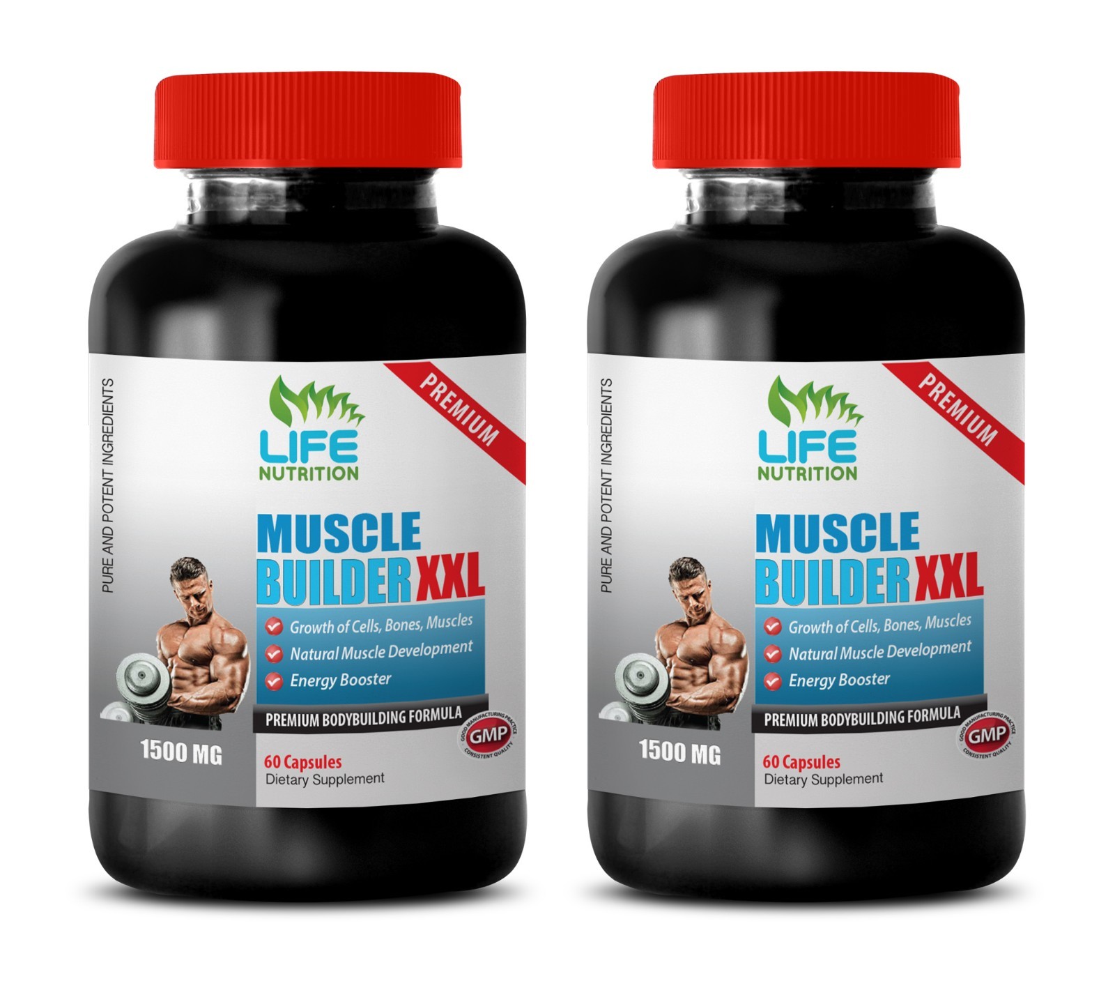L-Ornithine Powder – Muscle Builder XXL 1500mg – Builds Muscle Pills 2B