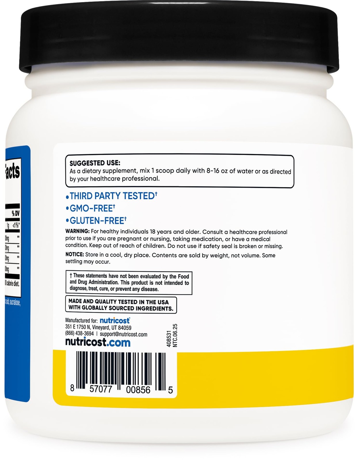Nutricost BCAA Powder (Pineapple, 60 Servings) – 1.08 Pound (Pack of 1)