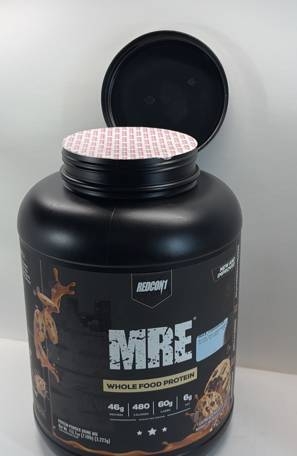 REDCON1 MRE MEAL REPLACEMENT Whole Food Protein 7lb OATMEAL CHOCOLATE CHIP.