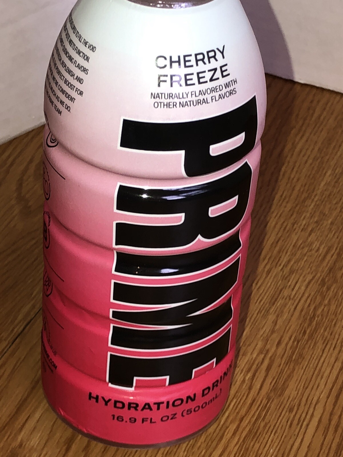 PRIME Hydration Drink CHERRY FREEZE Limited Color Change Label 16.9oz | 1 Bottle