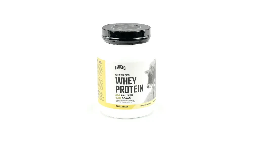 Levels Grass Fed Whey Protein Powder, No Artificials-Vanilla Bean