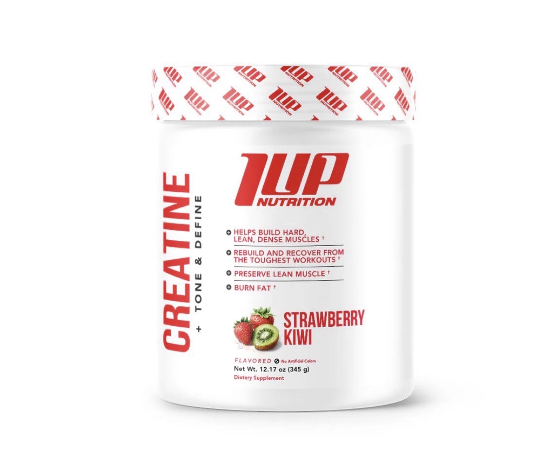 1UP Nutrition Creatine + Hydration Strawberry Kiwi Flavor – 12.17oz Exp 03/2029