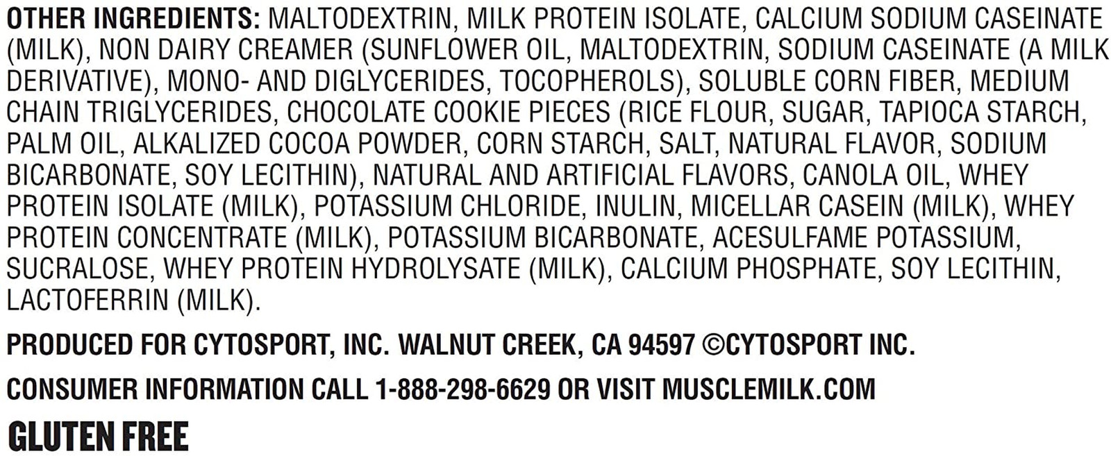 Muscle Milk Gainer Protein Powder, Chocolate, 32g Protein, 5 Pound