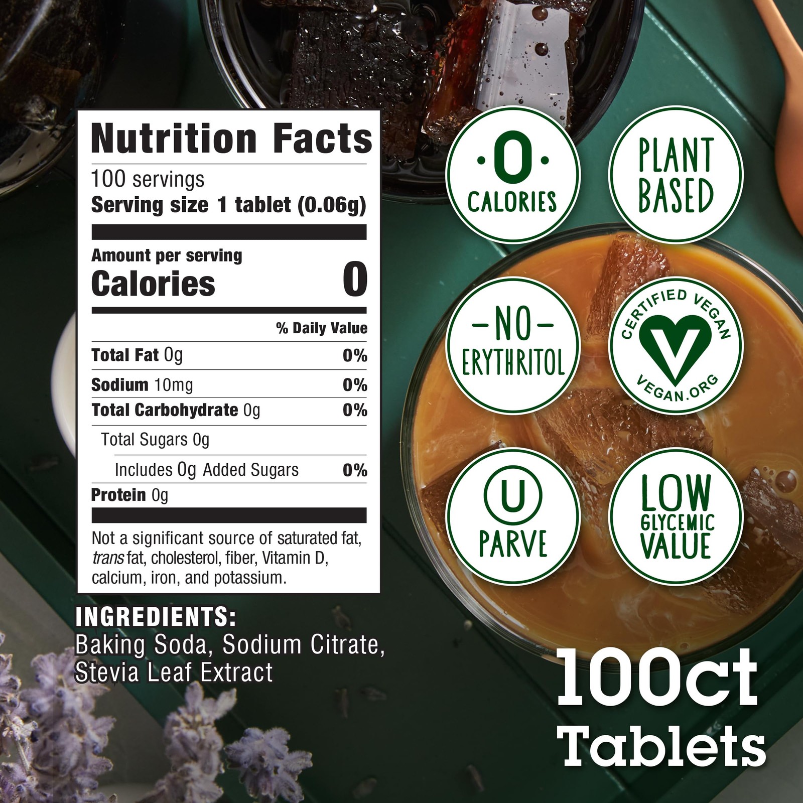 Stevia In The Raw Sweetener Tablets, 100 Ct, 100 Count (Pack of 1)