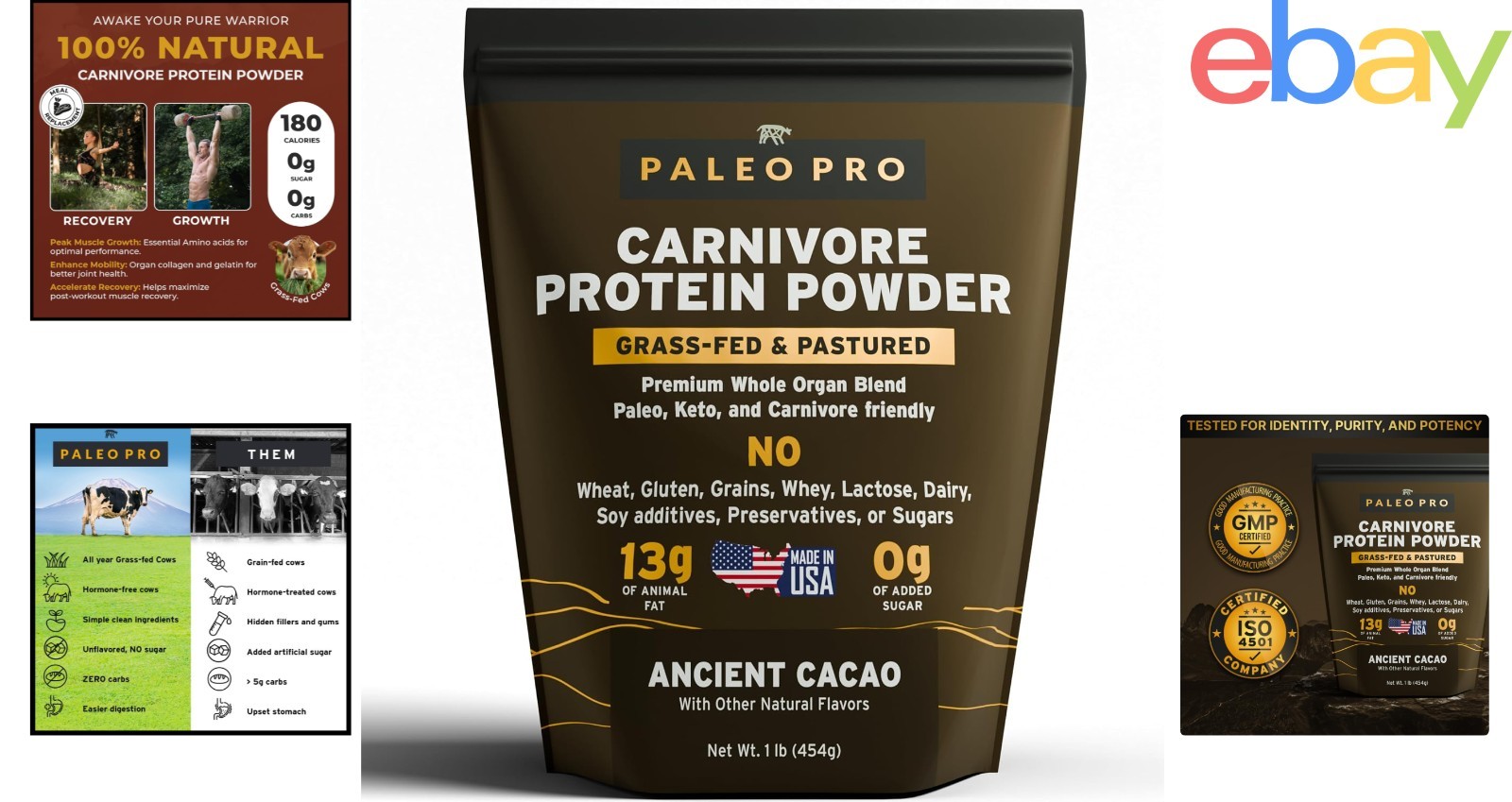 Complete Protein Source with Ancient Cacao and Pastured Beef Ingredients