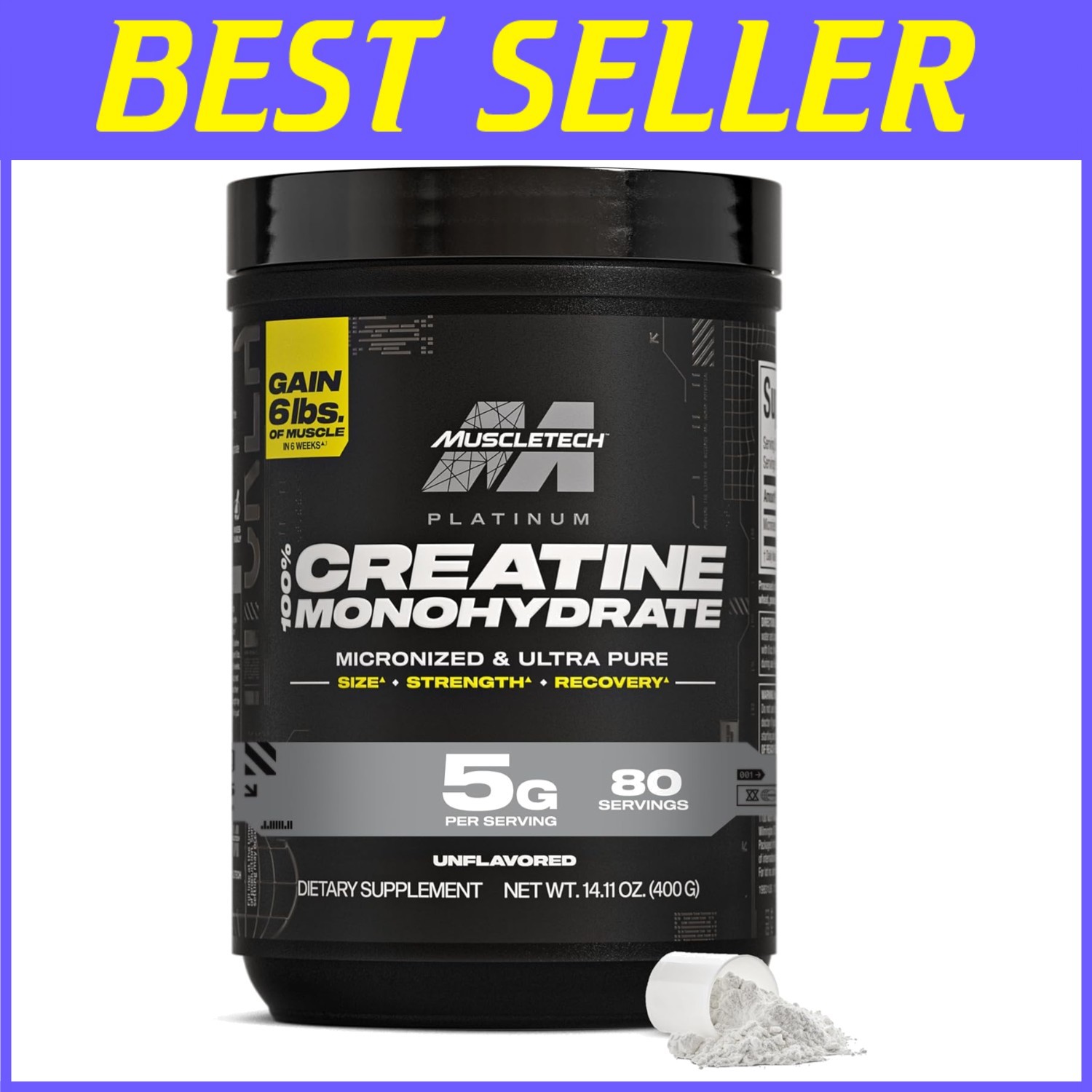 Creatine Monohydrate – Platinum Pure Supplement for Strength