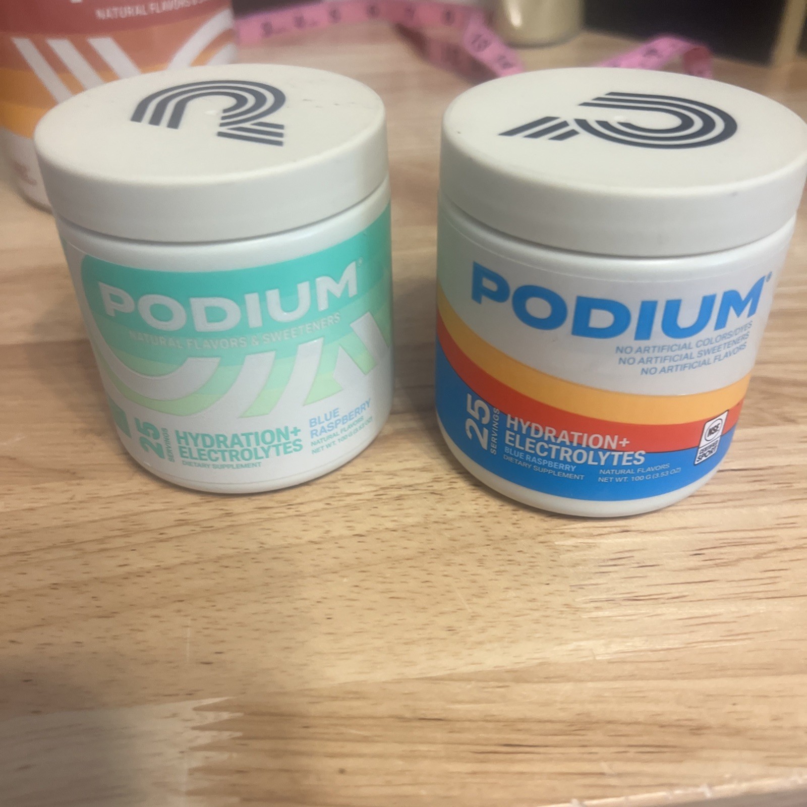 Lot 2 Podium Hydration + Electrolyres Energy Drink blue raspberry BB Exp 01/26