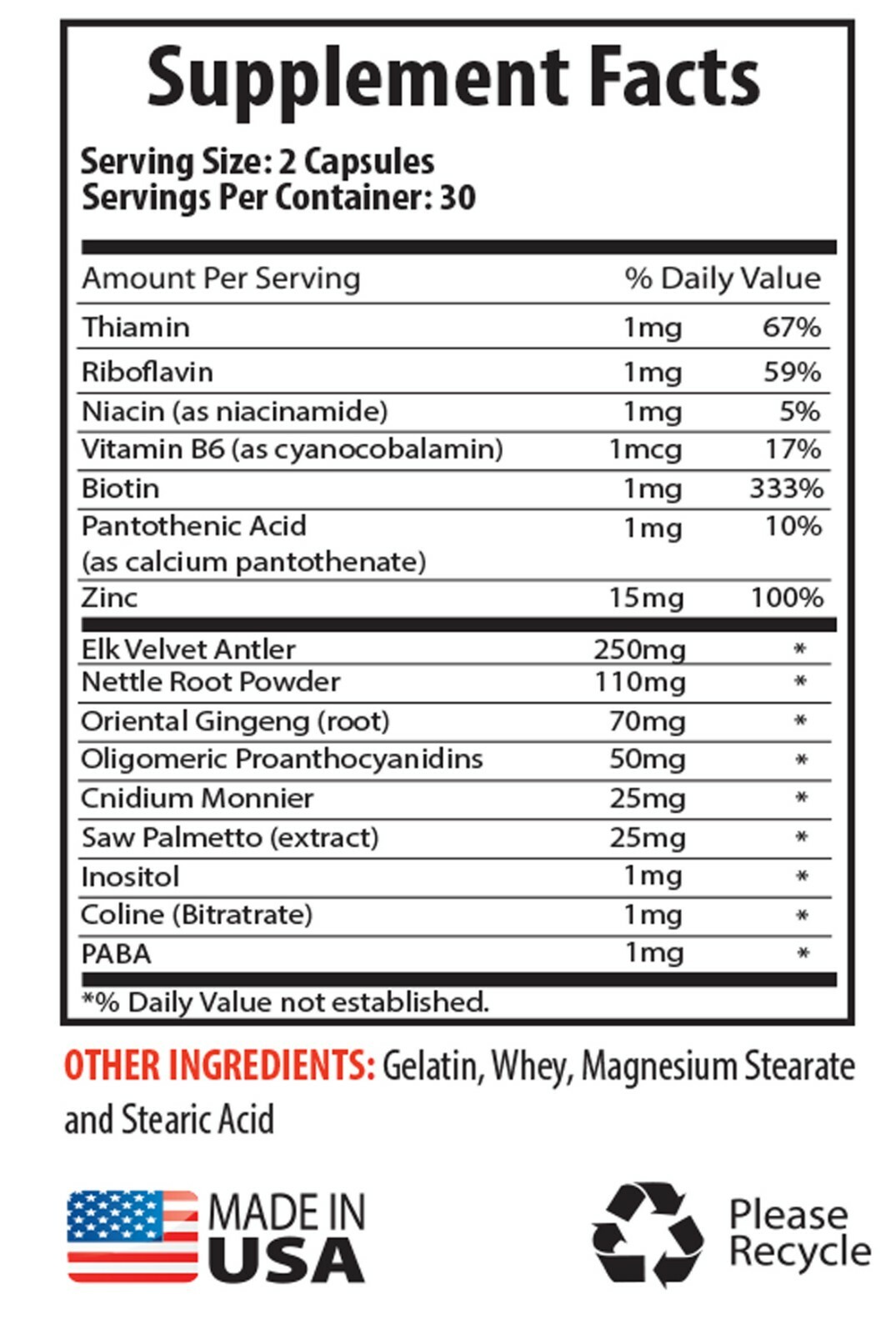 Supporting Athletic Performance – Deer Antler Plus 555mg – Saw Palmetto 450 2B