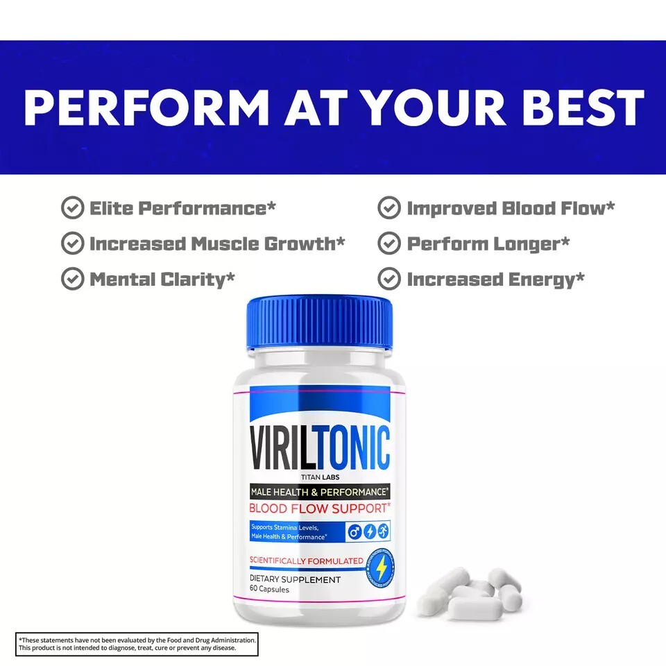 Viriltonic for Male, Viril Tonic Advanced Formula Men Support (60 Capsules)