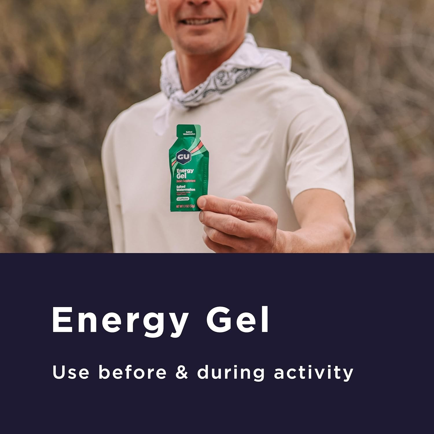 GU Energy Original Sports Nutrition Gel, 8-Count, 8 Count (Pack of 1)