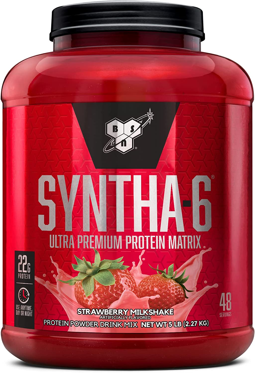 SYNTHA-6 Whey Protein Powder with Micellar Casein, Milk Isolate, Strawberry Mil