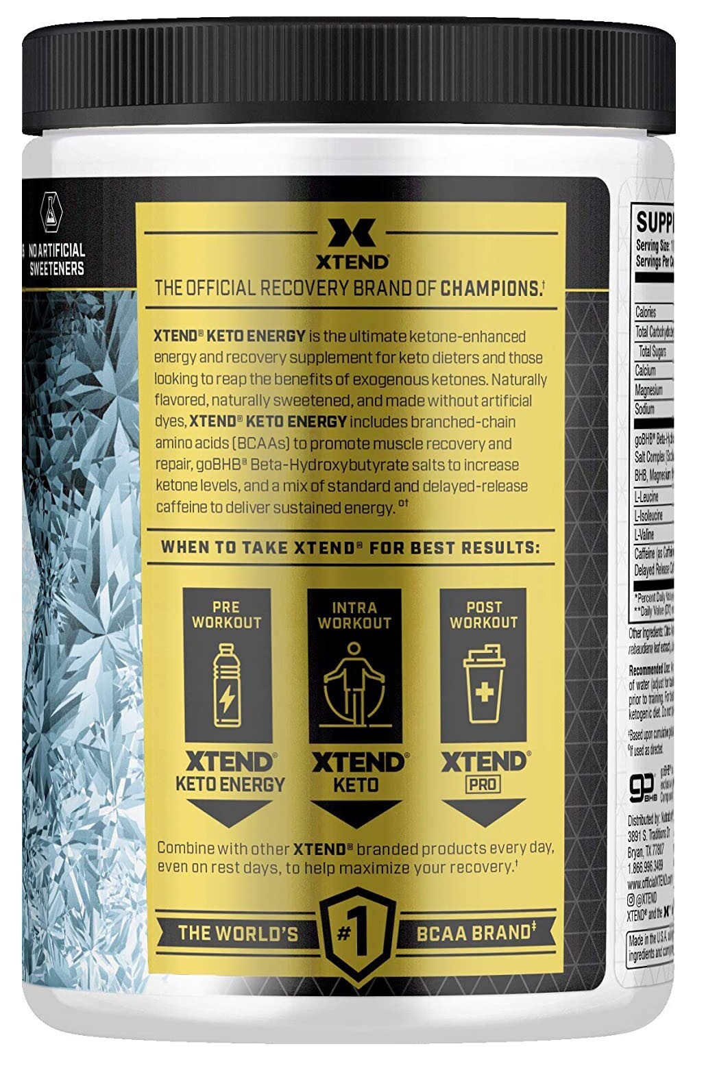 Xtend KETO – BCAA Keto Energy Supplement | goBHB | C4 | CELLUCOR Ultra Frost
