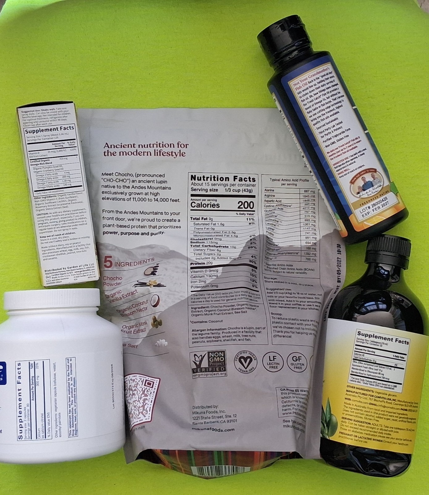 Wellness bundle- Protein, Olive leaf extract, D3, Fish oil and Calcium Citrate