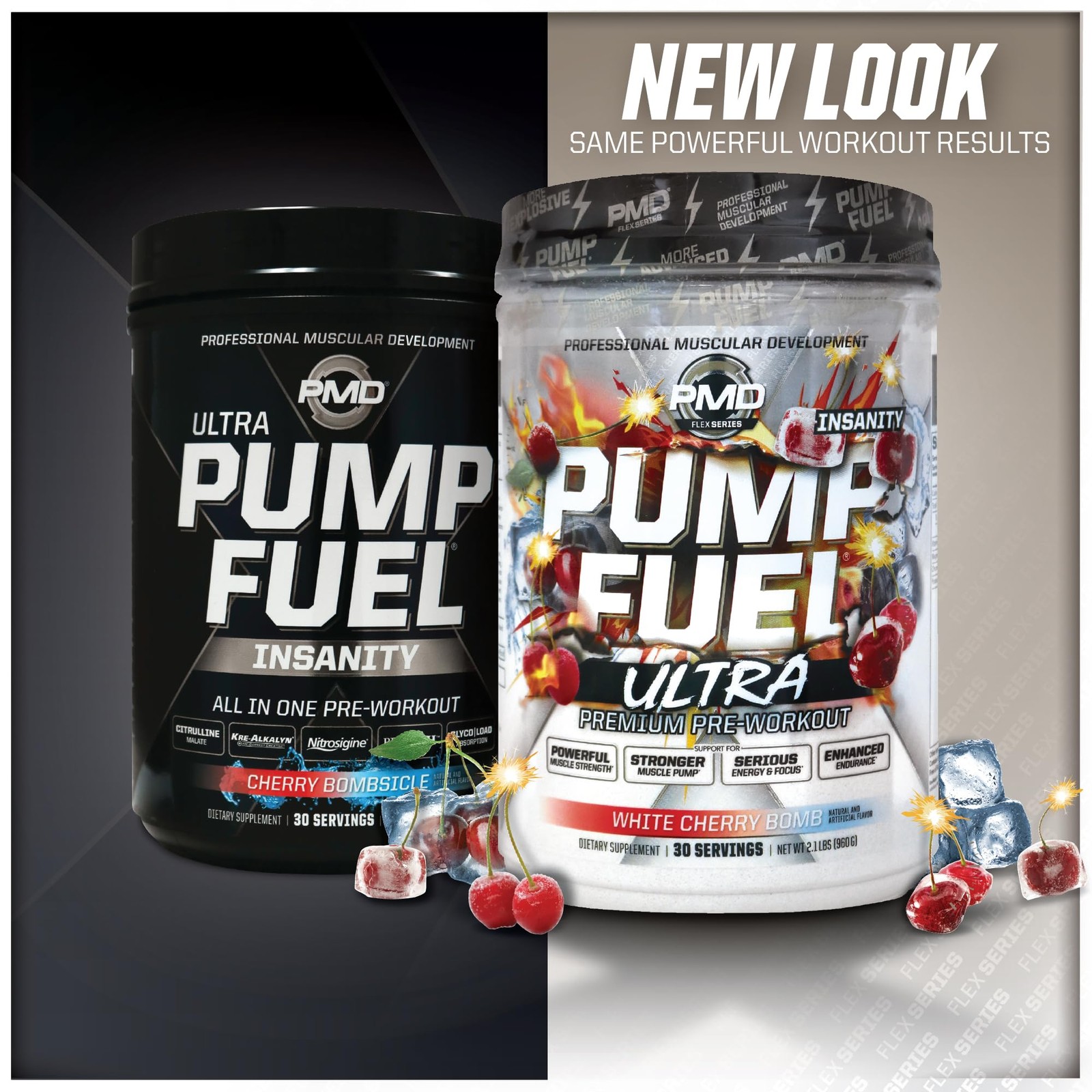 PMD Sports Pump Fuel Ultra Insanity, 2.05 Pound (Pack of 1), Cherry Bombsicle