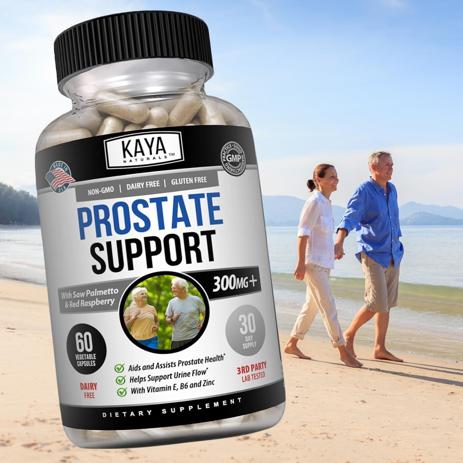 Kaya Naturals Prostate Support – Saw Palmetto, Potent 60 Count (Pack of 1)