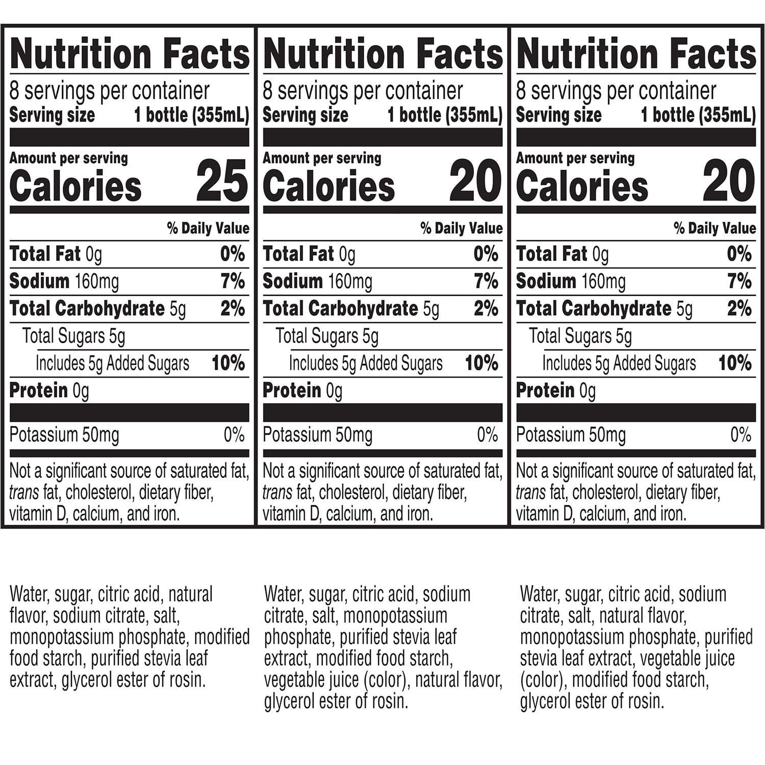 Gatorade Lower Sugar Electrolyte Beverage Variety pack, 12 fl. oz., 24 pk.