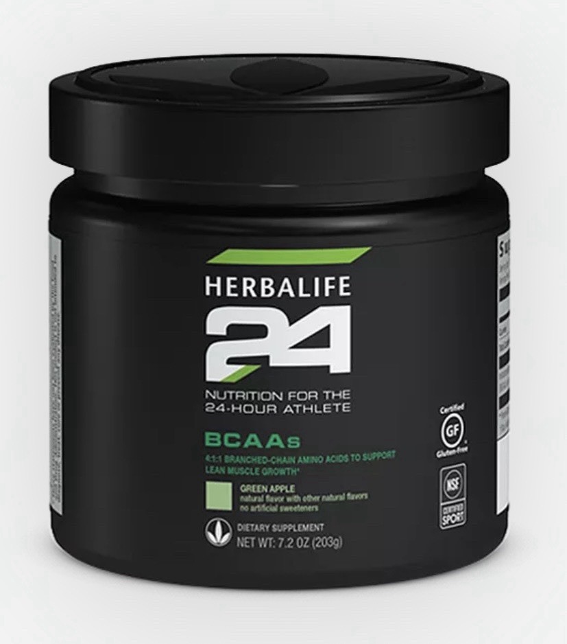 Herbalife BCAAs Green Apple Powder 7.2 oz NSF Certified Gluten-Free