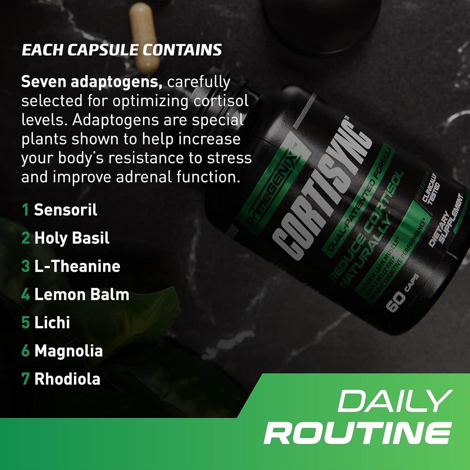 PrimeGENIX CortiSync – Reduce Cortisol, Increase Energy, Improve Focus