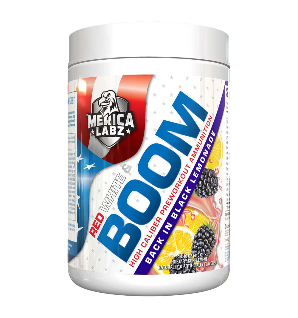 ‘Merica Labz RED WHITE & BOOM | High Caliber | FOCUS – ALL Flavors PREWORKOUT