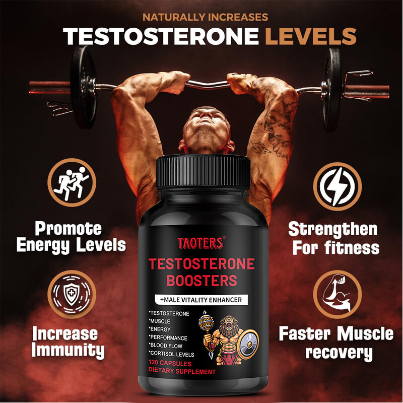 120 Caps Testosterone Booster – Increase Energy, Improve Muscle Strength&Growth
