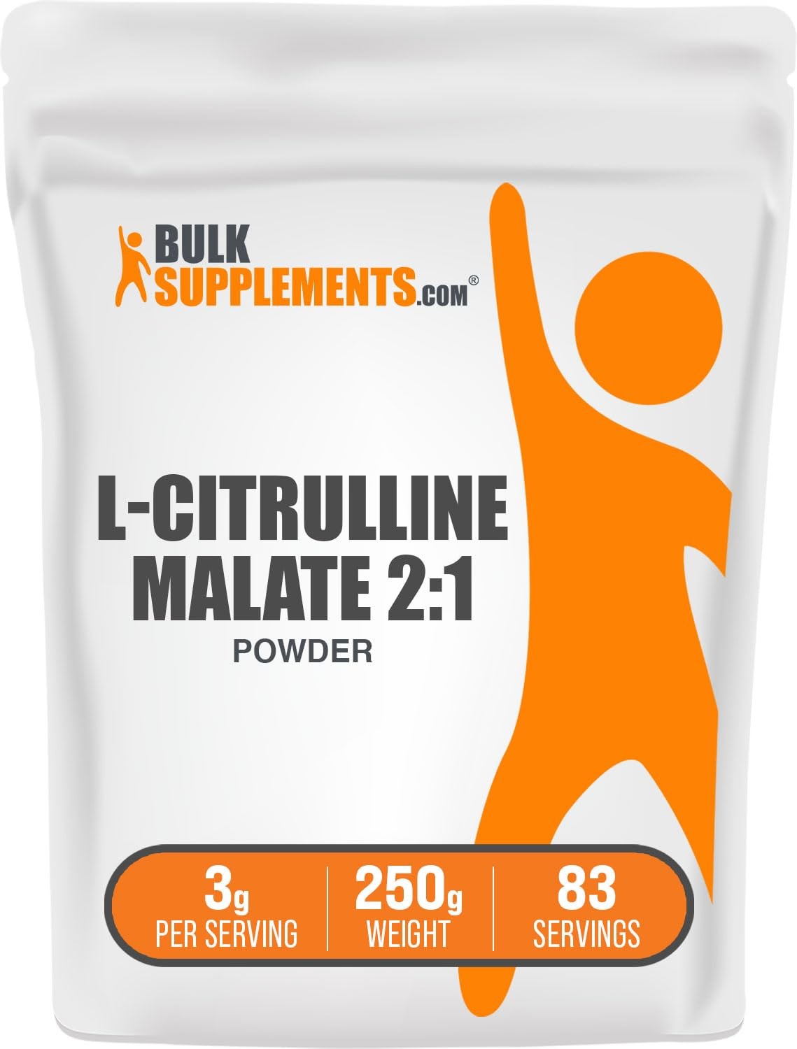 BulkSupplements.com L-Citrulline Malate 2:1 Powder – 8.8 Ounce (Pack of 1)