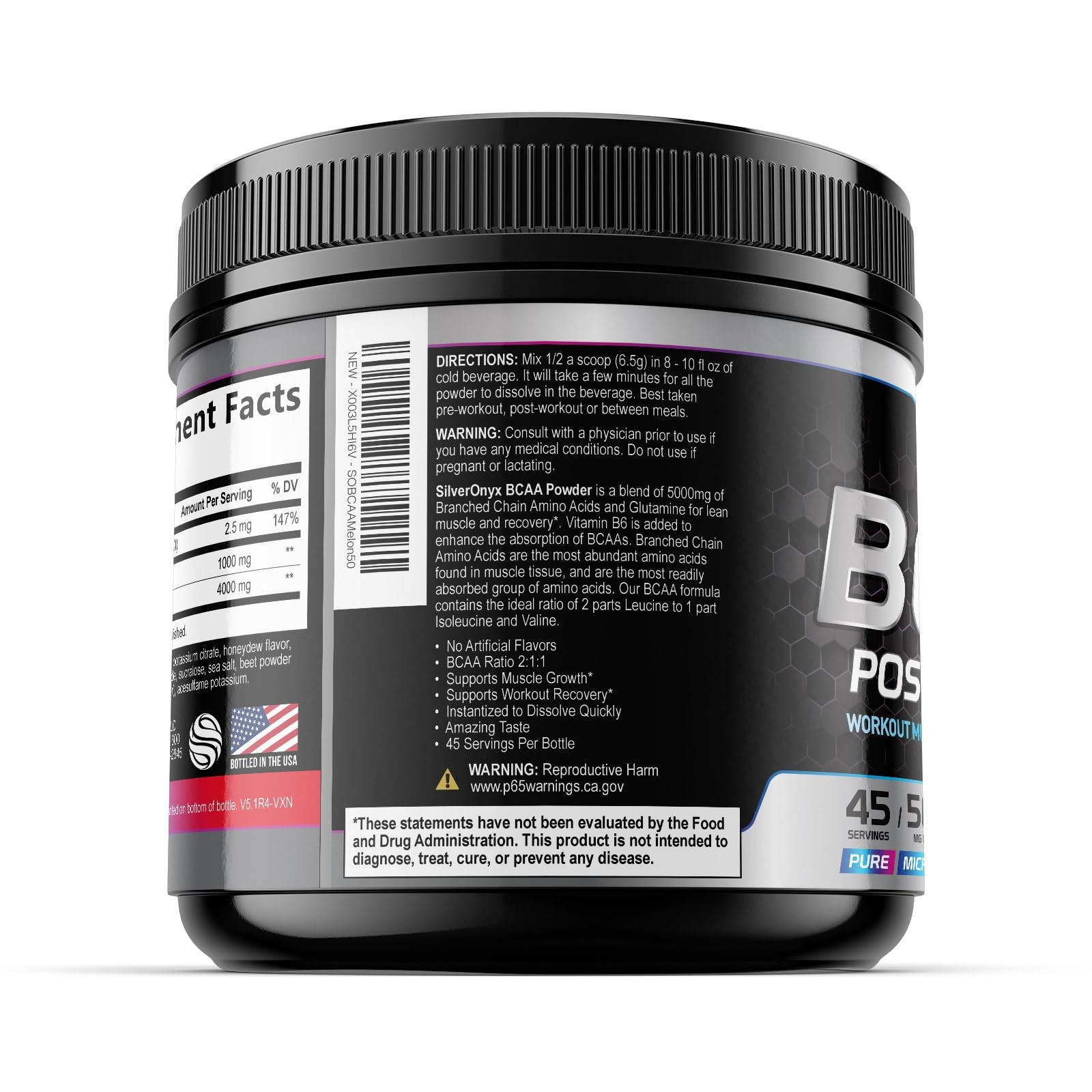 Amino Muscle Recovery Powder with BCAAs – After Workout Recovery Drink for Women