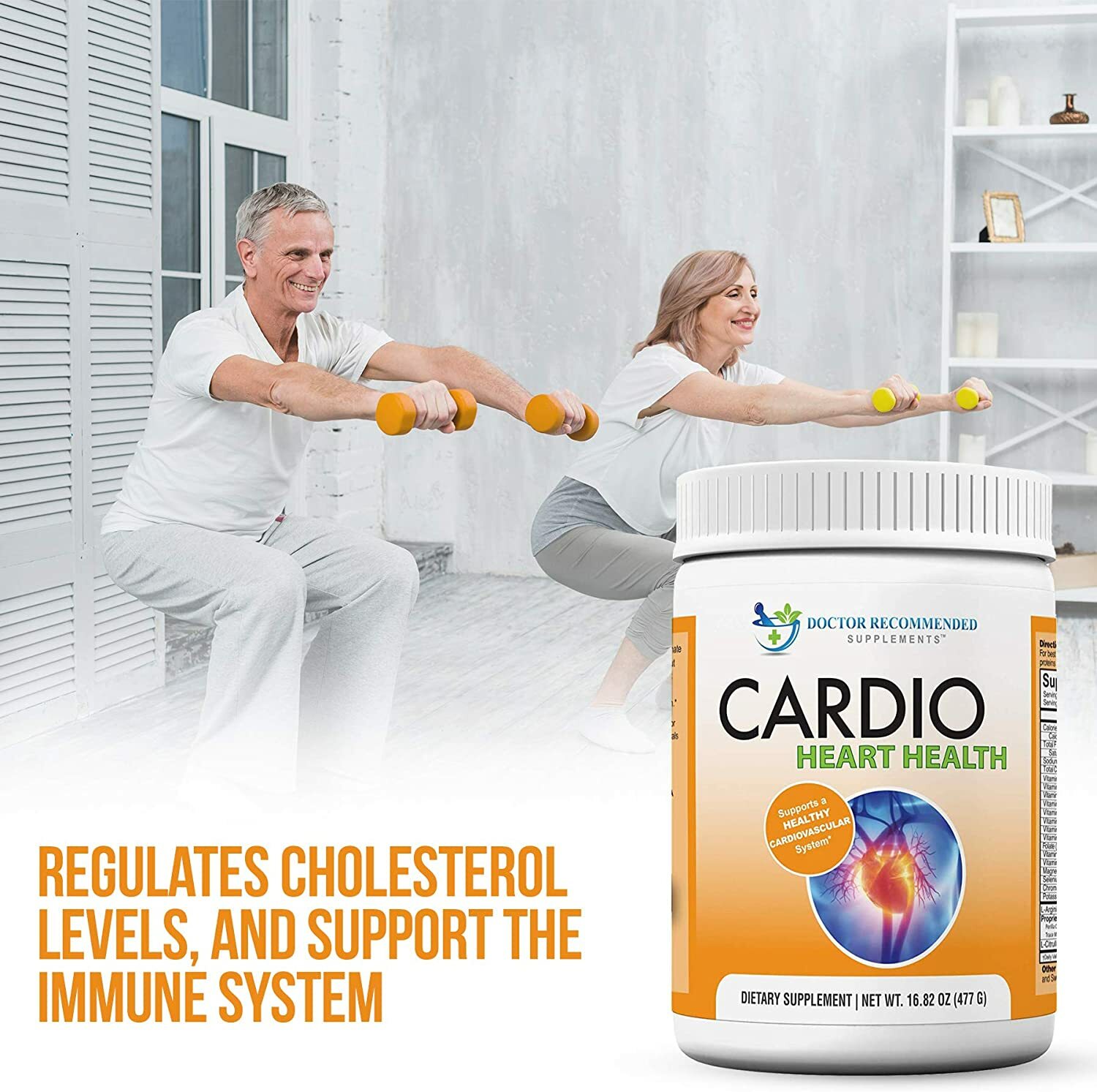 Doctor Recommended Cardio Heart Health Powder – L-Arginine Supplement 5000mg