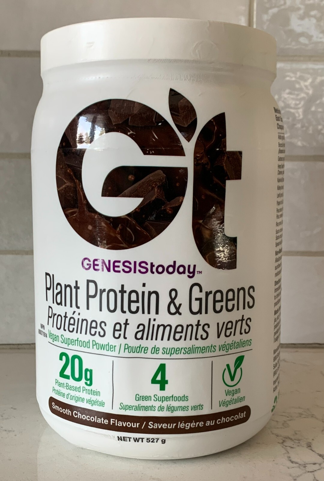 Genesis Today Plant Protein & Greens Vegan Superfood Chocolate Smoothie 18.5oz