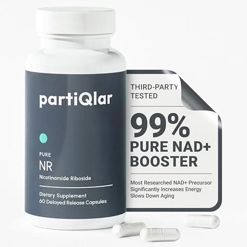 partiQlar NR Supplement – High Purity Nicotinamide Riboside Capsules – NAD+ Boos
