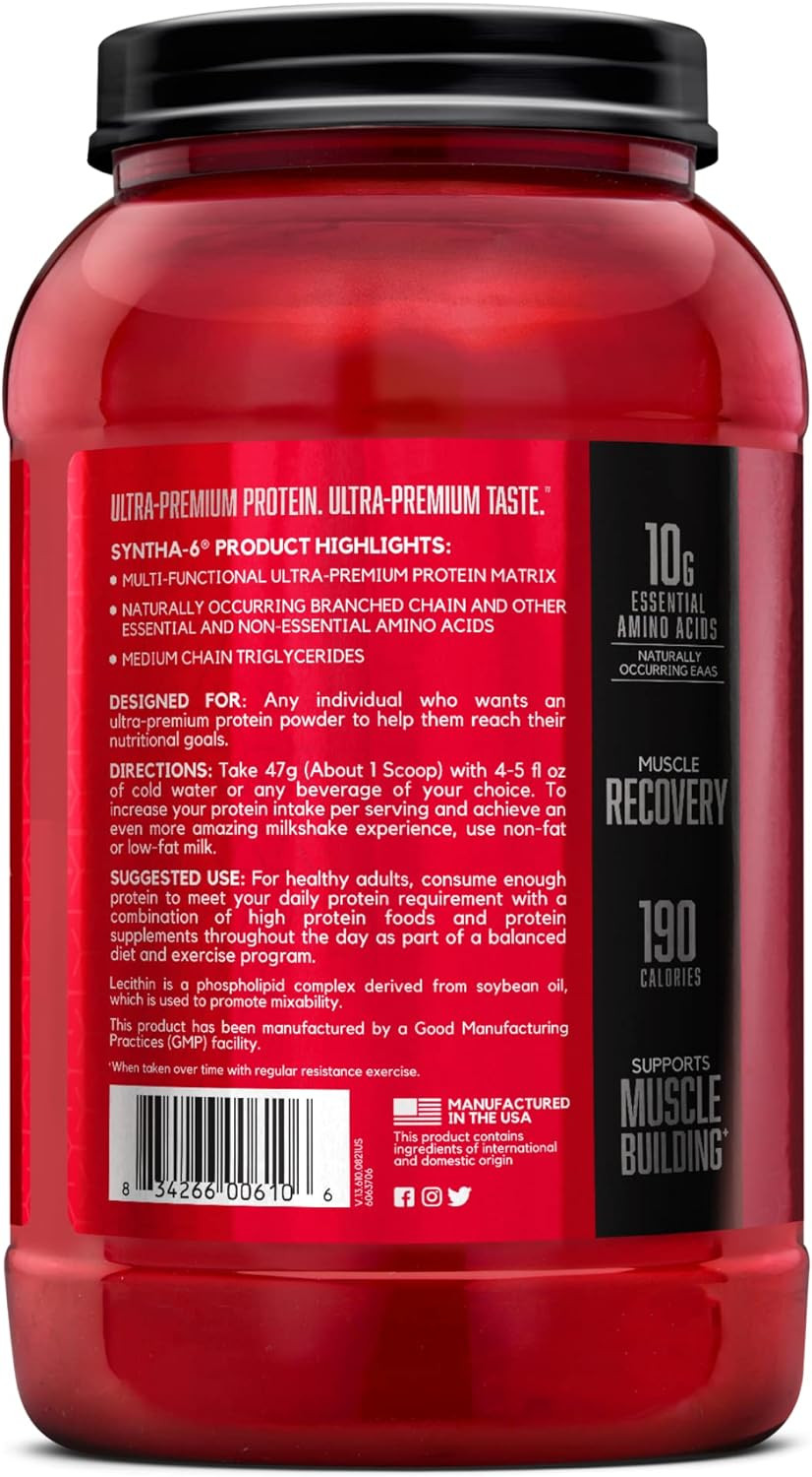 SYNTHA-6 Whey Protein Powder, Vanilla Milk Isolate Protein Powder with Micellar