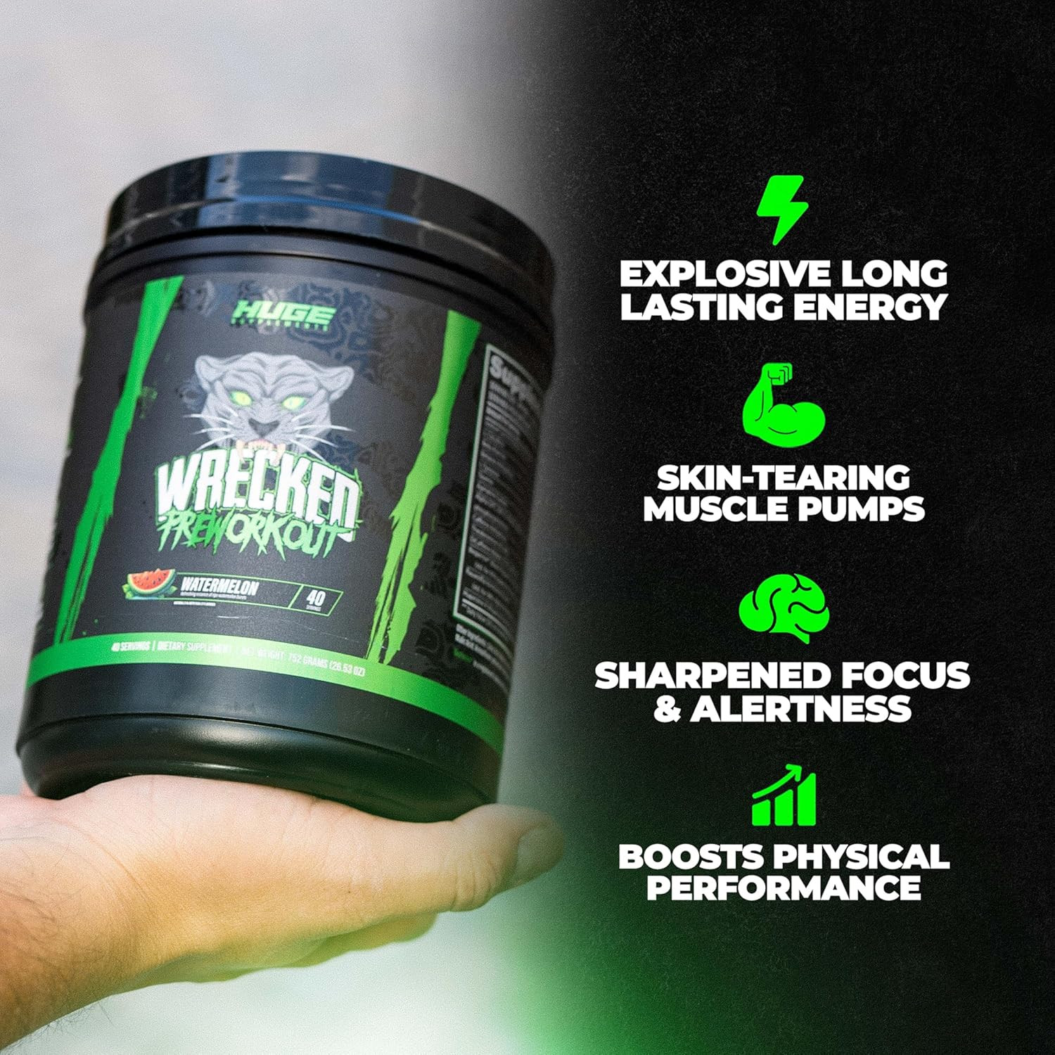 Wrecked Inferno – Thermogenic Pre Workout For Men & Women, Increase Energy, B…